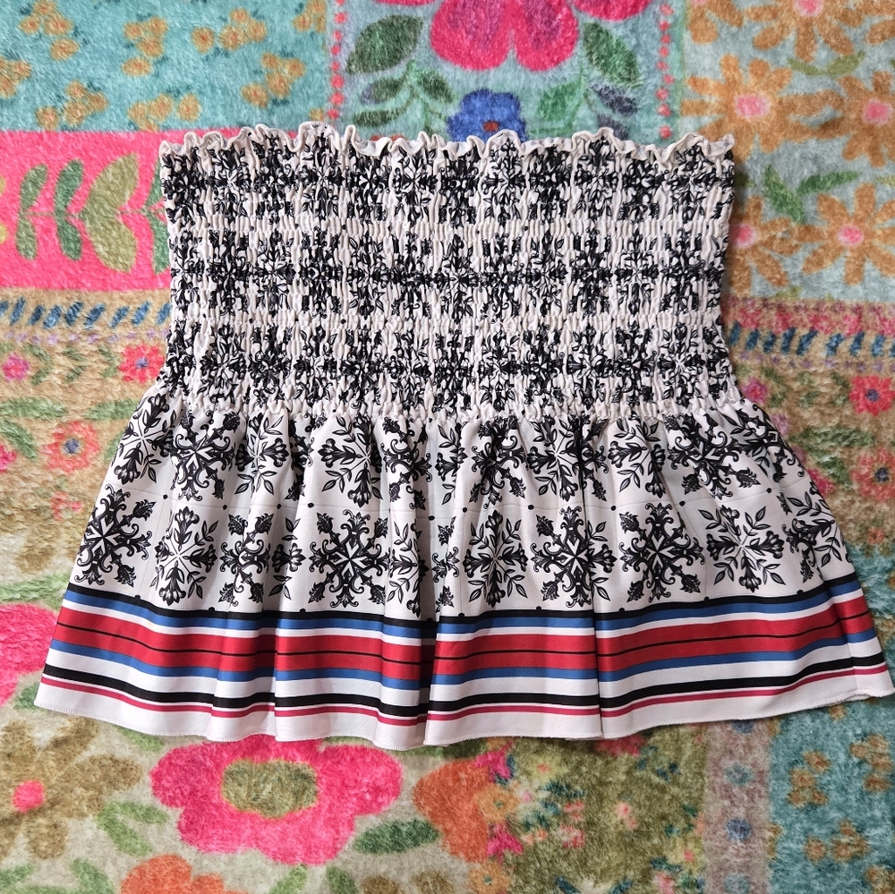 Zara - Sleevless Floral Peplum Top